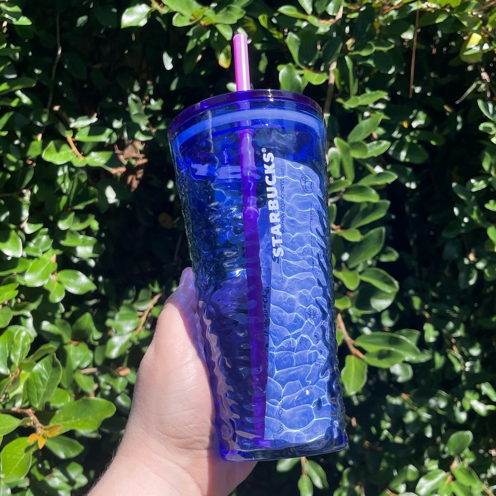*Limited Edition* 2021 Summer Starbucks Glass Ripple Tumbler